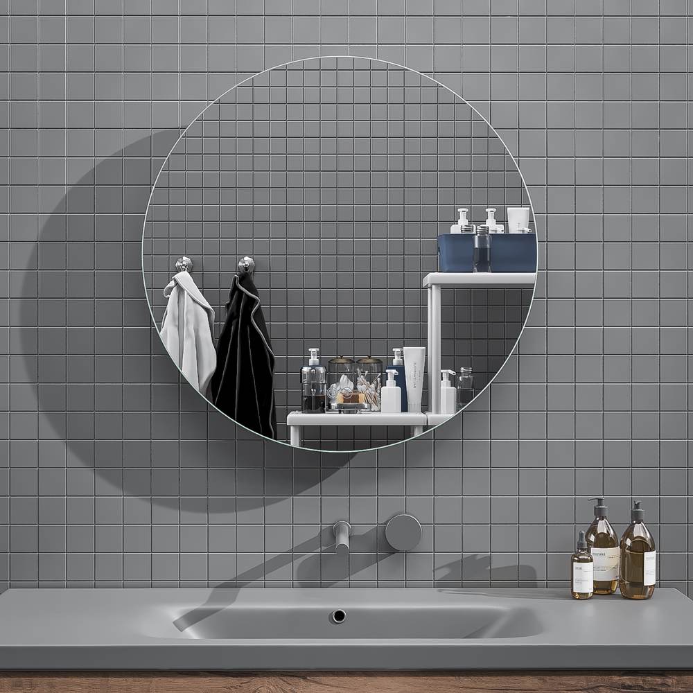 Espejo redondo a medida 40 cm a 150 cm MODENA con luz led perimetral trasera . Altavoces. Anti vaho. Espejo aumento. Reloj - Imagen 4