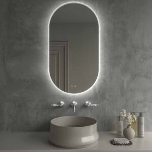 Espejo eliptico BEGIN con LED perimetral frontal