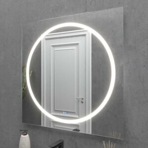 Espejo a medida SMART con luz led frontal . Altavoces. Anti vaho. Espejo aumento. Reloj