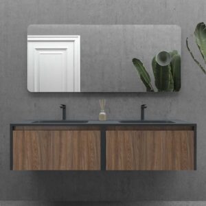 Espejo a medida KAREN sin luz canto redondo . Espejo aumento