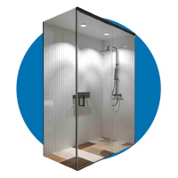 Mamparas de ducha a techo