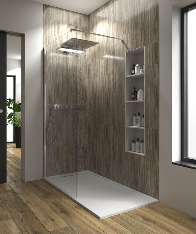 Plato ducha resina enmarcado SYSTEM Blanco - colores a elegir - textura pizarra - antibacteriano y antideslizante - Imagen 4