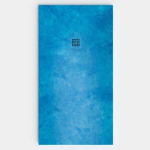 Plato de ducha efecto Cemento Blue - antideslizante STONE 3D moderno