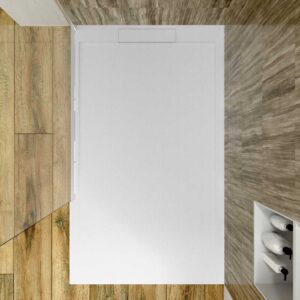 Plato ducha resina enmarcado SYSTEM Arena - colores a elegir - textura pizarra - antibacteriano y antideslizante