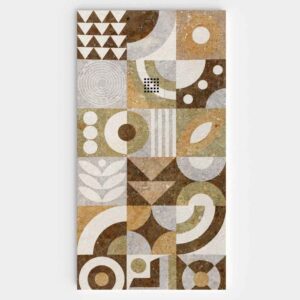 Plato de ducha resina textura pizarra. Efecto en Hidráulico Acadia - antideslizante STONE 3D moderno