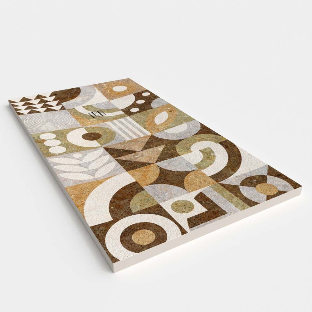 Plato de ducha resina textura pizarra. Efecto en Hidráulico Acadia - antideslizante STONE 3D moderno - Imagen 2