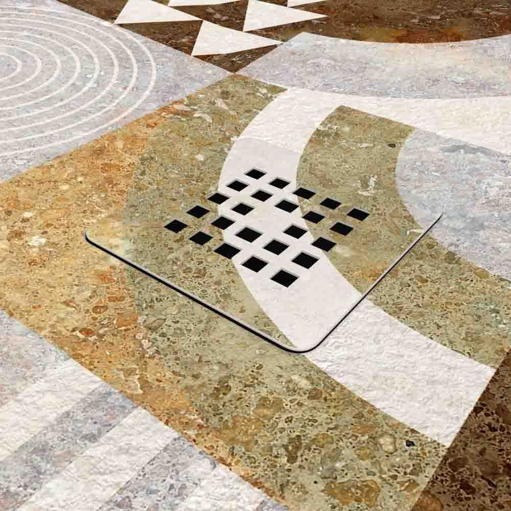 Plato de ducha resina textura pizarra. Efecto en Hidráulico Acadia - antideslizante STONE 3D moderno - Imagen 3