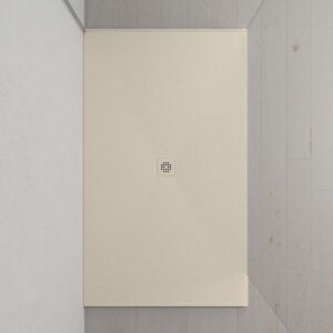 Plato ducha resina Extragrande  XXL con textura pizarra y antideslizante  BLANCO MARFIL Ral 1015