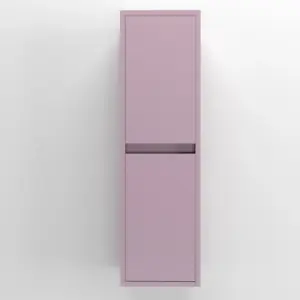 Columna de baño 2 puertas suspendida 185 cm x 35 cm x 25 cm acabado ROSA PALO